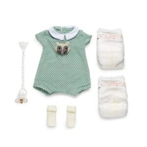 Adorable Tenue Renardeau Vert: Charme Et Confort Pour Bébé Reborn! 38cm