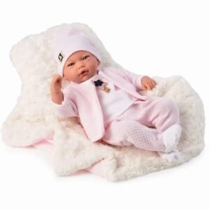 Découvrez Joy La Douce Bébé Reborn Fille à Laine Rose!