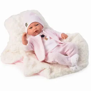 Découvrez Joy La Douce Bébé Reborn Fille à Laine Rose!