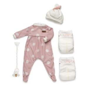 élégance Et Douceur Avec Le Pyjama Pois Rosés Pour Bébé Reborn ! 2 élégance Et Douceur Avec Le Pyjama Pois Rosés Pour Bébé Reborn! 38cm