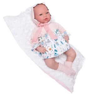 émerveillez-vous Avec Léane La Poupée Reborn Fille En Laine Rose!