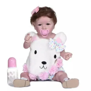 Rencontrez Noémie La Poupée Reborn Fille Au Petit Nœud Adorable! Yeux Bleus