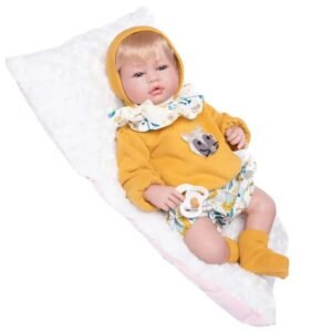 aubin le bebe reborn aux cheveux blonds et au sourire lumineux 289