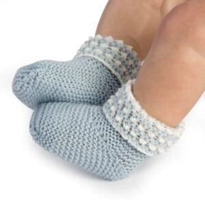 chaussons en laine douce bleu pour bebes reborn confort et style 314