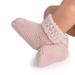 Chaussons Laine Rose — Vêtement Reborn