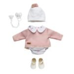 elegance charmante avec la tenue douceur pastel pour bebe reborn 38cm 248