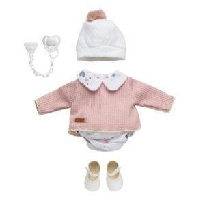 elegance charmante avec la tenue douceur pastel pour bebe reborn 38cm 248