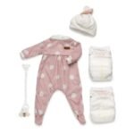 Pyjama Pois Rosés — Vêtement Reborn