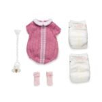 elegance et douceur tenue rose dentelle pour poupee reborn 38cm 585