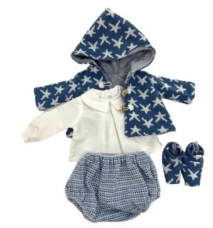 ensemble etoile bleue elegance et douceur pour bebe reborn 38cm 720