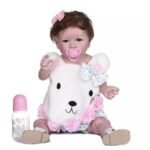 rencontrez noemie la poupee reborn fille au petit noeud adorable yeux bleus 953