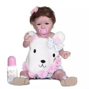rencontrez noemie la poupee reborn fille au petit noeud adorable yeux bleus 953